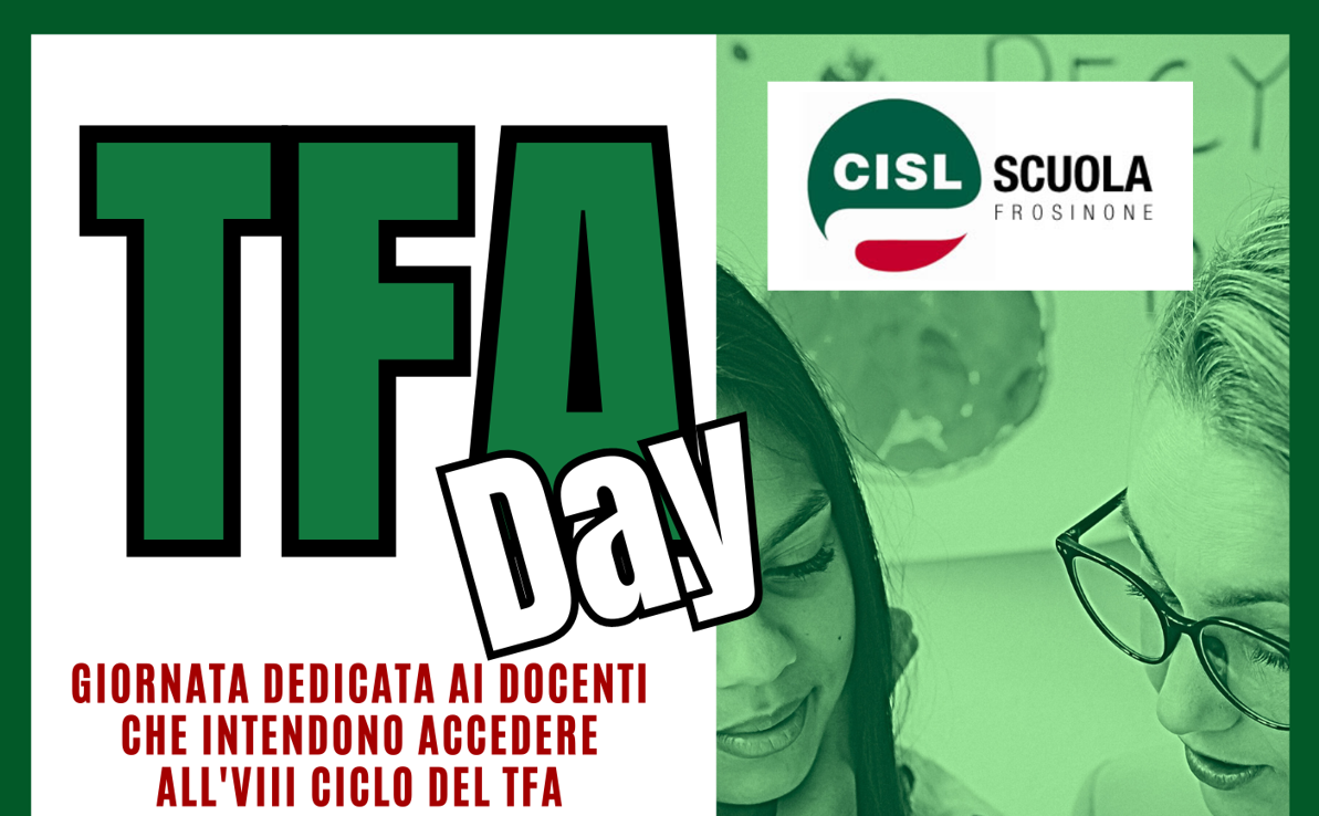 Tfa Day Giornata Dedicata Agli Aspiranti All Viii Ciclo Del Tfa Sostegno